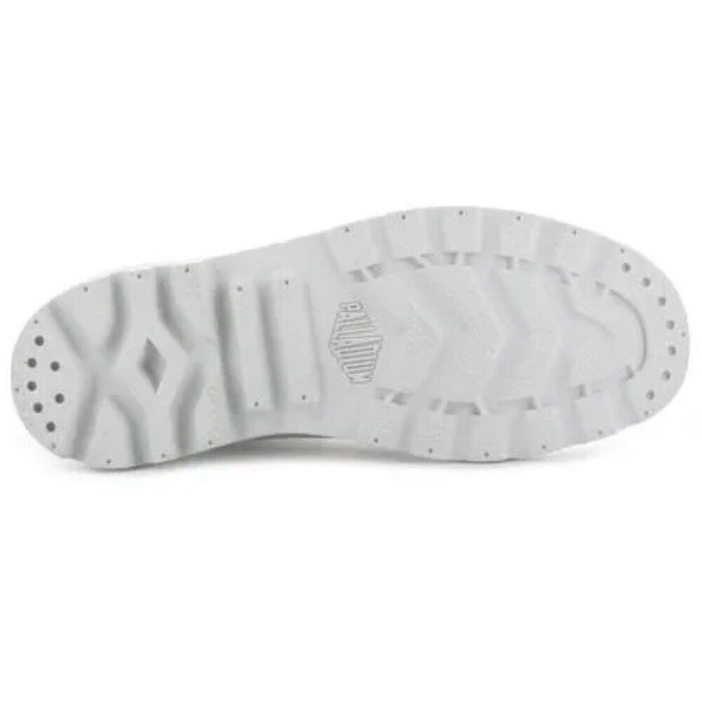 Palladium White Chunky Lug Sole Y2K High Top Vegan Combat Boots Sneakers Shoes - Picture 8 of 16